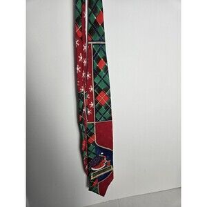 Men’s tie by Golden Wreath 56” Christmas tie with Santa